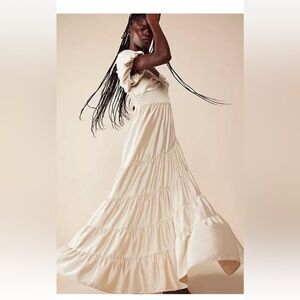 Free People Beige Textured Dress